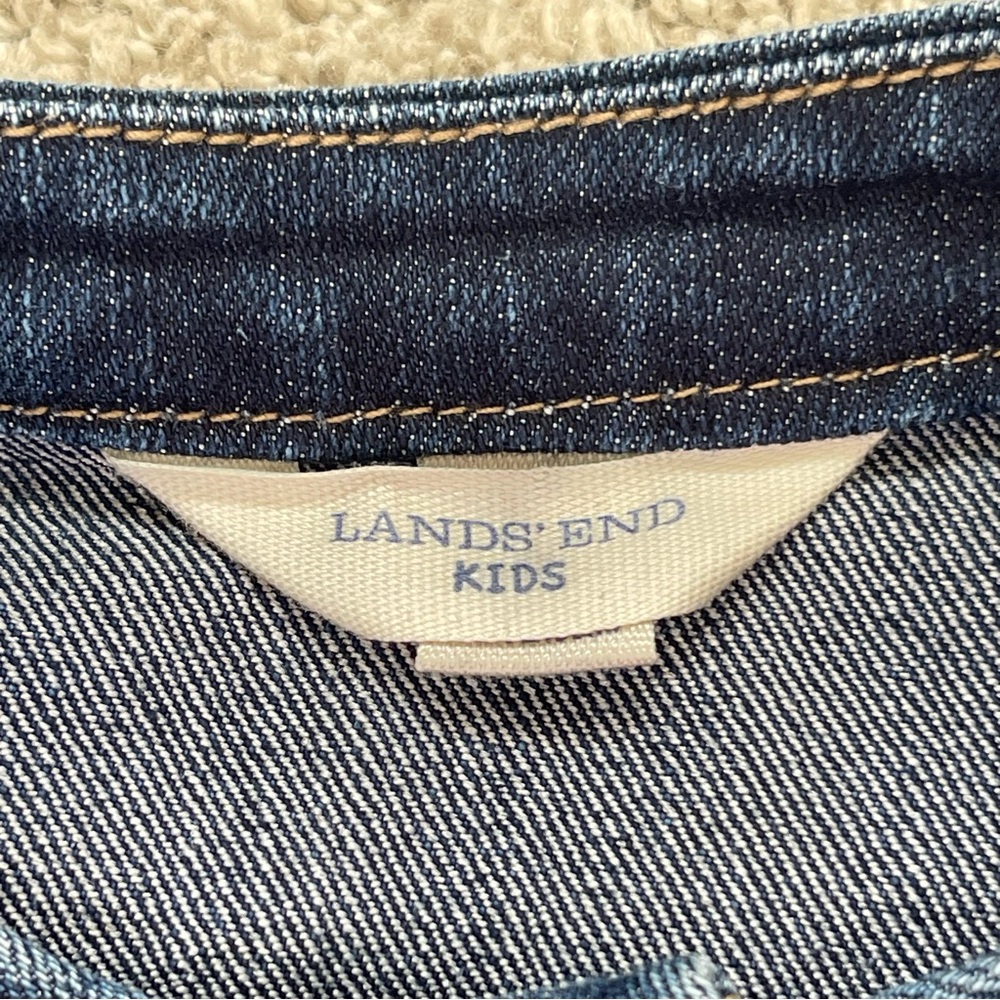Lands' End Kids Blue Denim Jacket - Picture 2 of 6